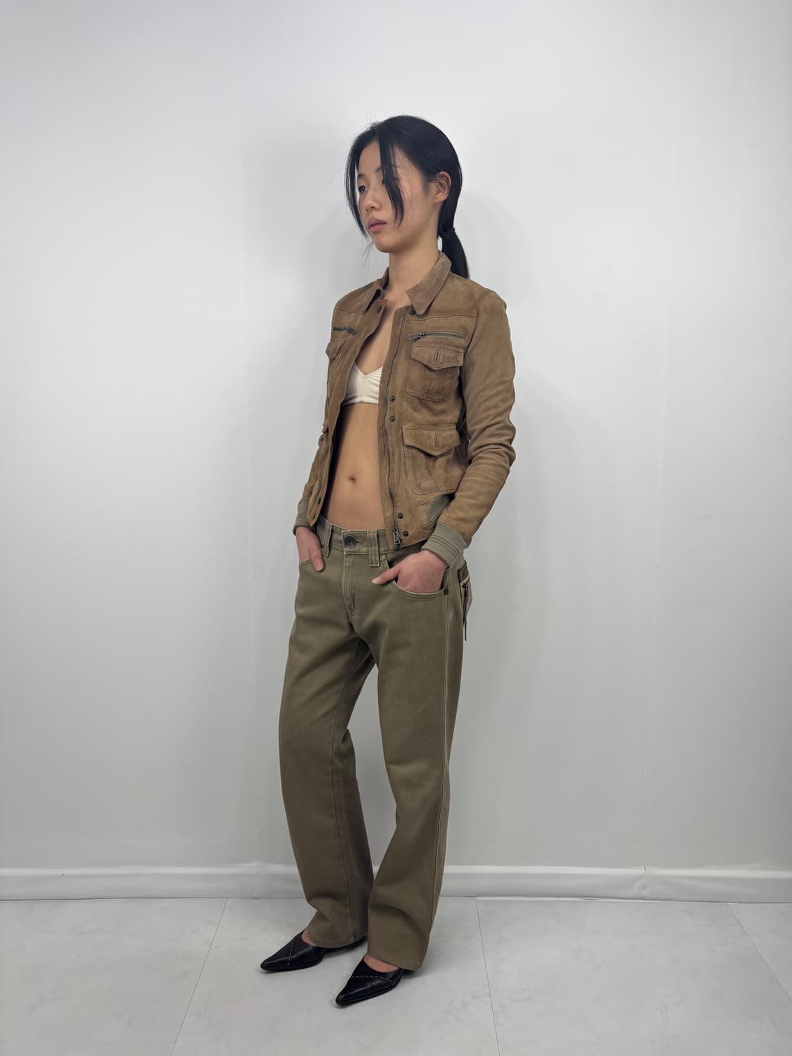 CAMEL LAMBSKIN SUEDE JACKET 상품이미지3