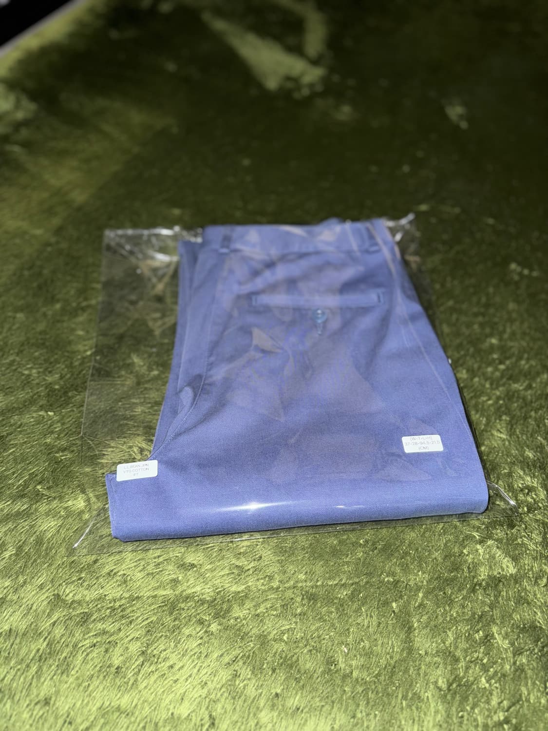 L.L.Bean 엘엘빈 재팬 클래식 핏 워시드 코튼 치노 팬츠 블루 상품이미지10