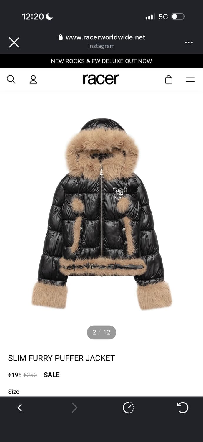 레이서 슬림 퍼리 자켓 상품이미지1