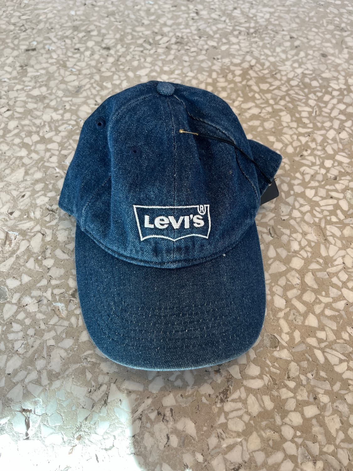Levi’s Logo Denim Baseball Cap – Blue 상품이미지2