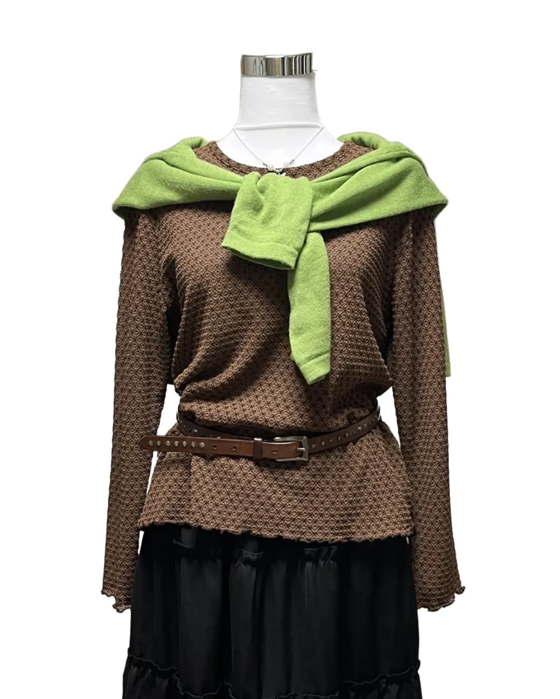Wavy brown top 상품이미지6