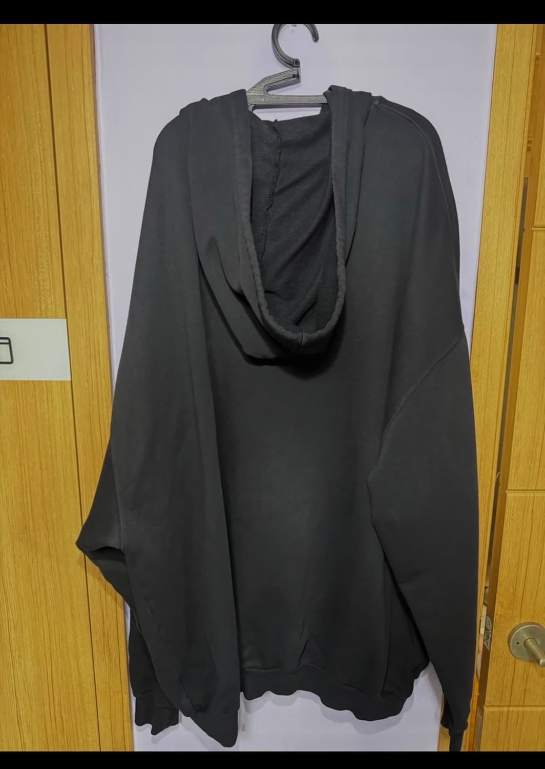 VAQUERA 블랙 자이언트 집업 후드 상품이미지3