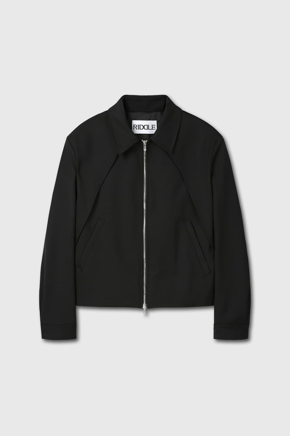 리들 riddle 크롭 울자켓 블랙 2사이즈 새상품 상품이미지1