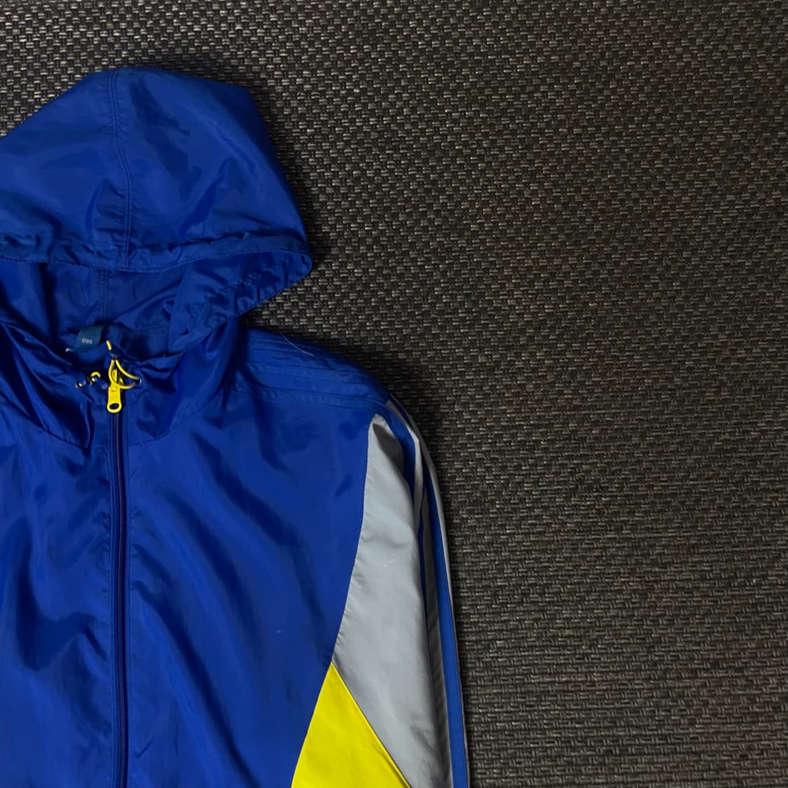 아디다스 블루 옐로우 트랙탑 나일론 바람막이 95 상품이미지4