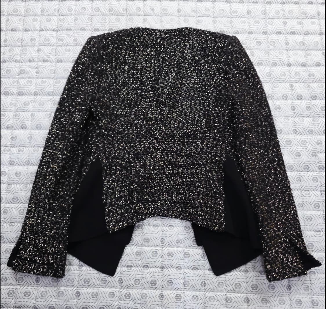 미샤 트위드 자켓 골드블랙 ~55 상품이미지4