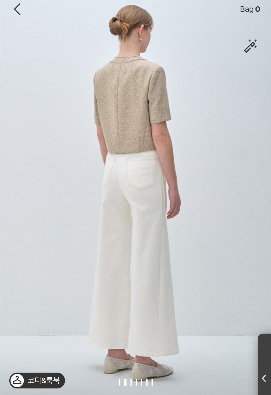 한섬 마인 2025 사이드 패널 와이드 팬츠 61-90사이즈 상품이미지2