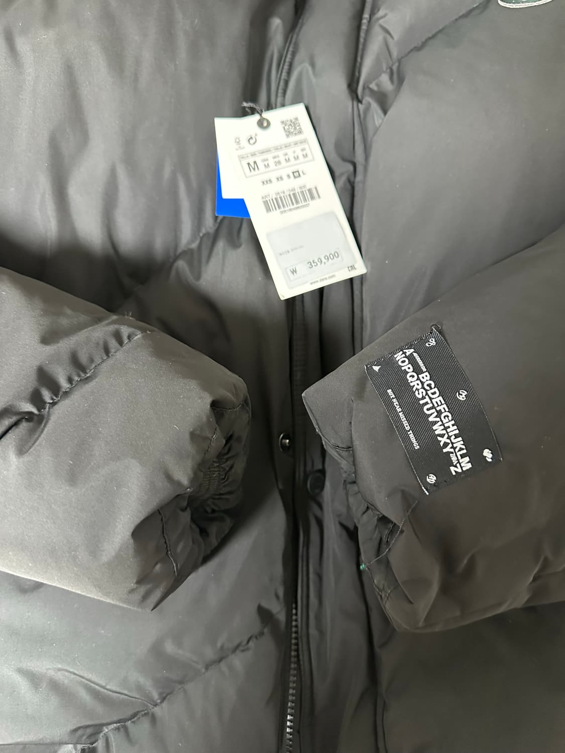 자라 x 아더에러 오버사이즈 패딩 자켓 블랙 M 상품이미지3