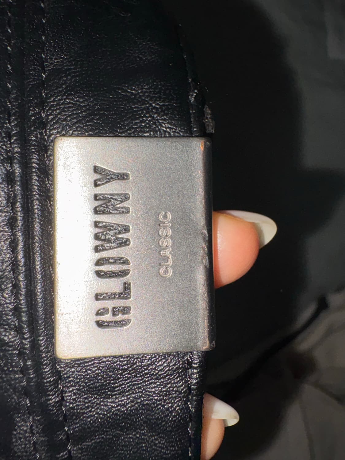 [글로니] G LEATHER SHOULDER BAG (BLACK) 상품이미지5