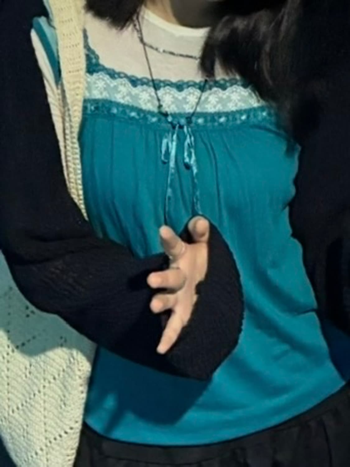 mint lace sleeveless  상품이미지3
