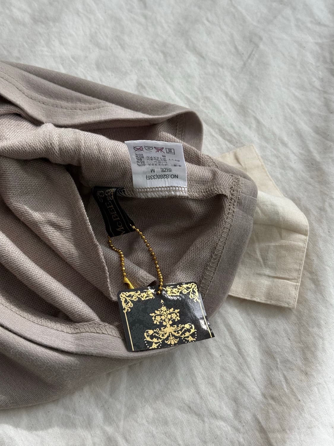 세실맥비 y2k 00’s 베이지 튜브탑 점프수트(새상품) 상품이미지8