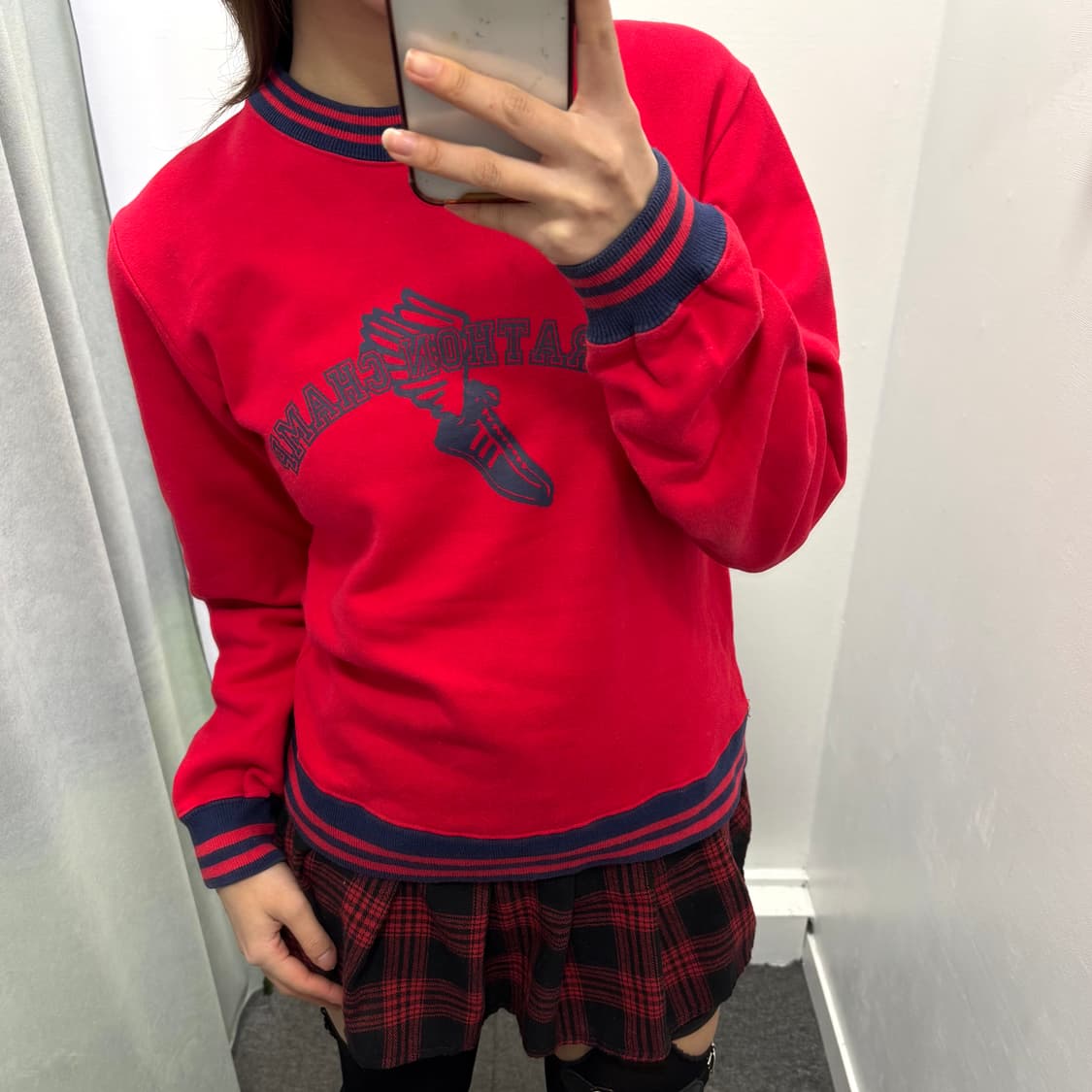 Sn’s 레드블루 맨투맨 상품이미지3