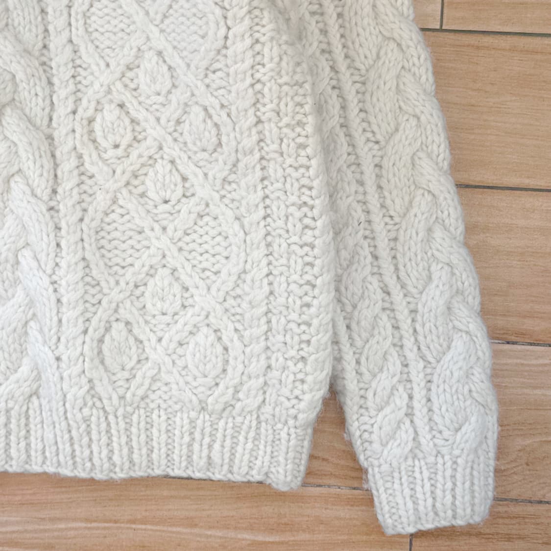 포슬 우유 케이블 가디건 상품이미지9