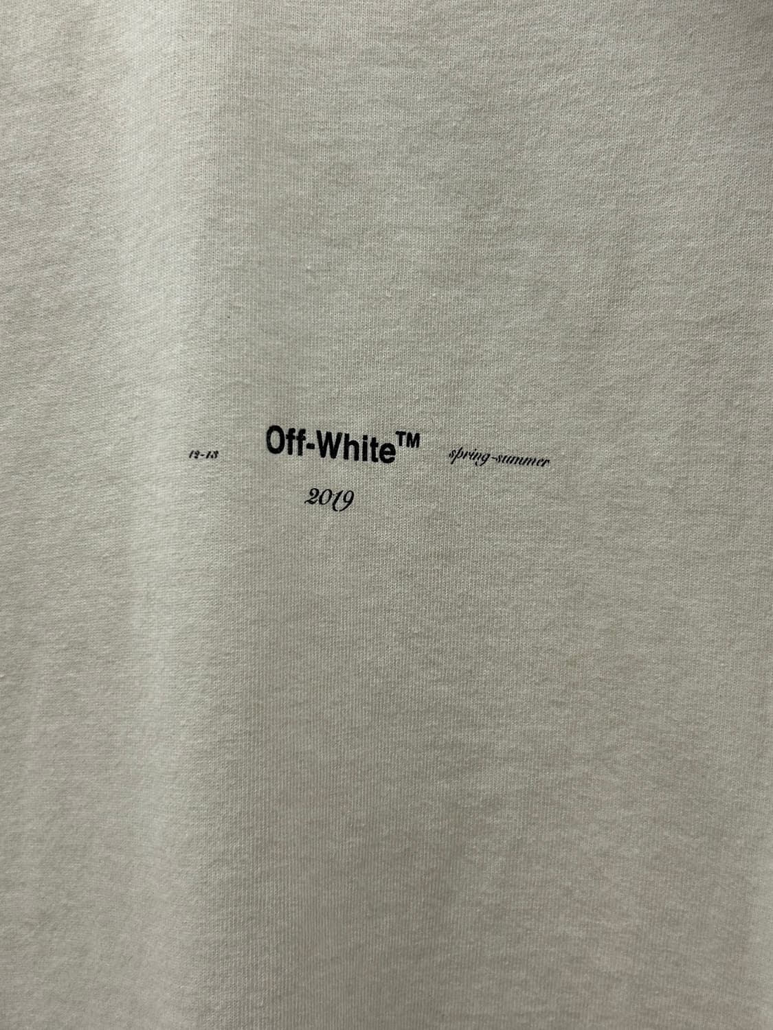 오프화이트 모네 프린트 반팔 티셔츠 상품이미지5