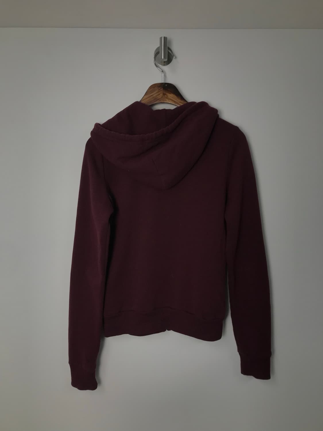 아베크롬비 y2k 와투케 버건디 딱붙 후드집업 상품이미지3