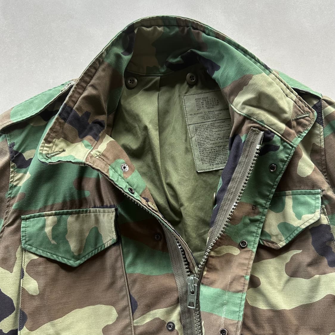 [M]US ARMY 미육군 우드랜드 M65 야상 필드 자켓 상품이미지9