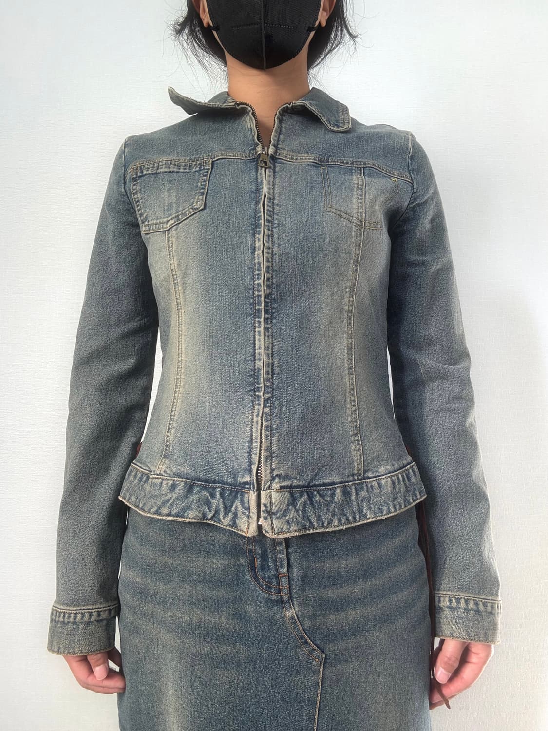 웨스턴 크롭 데님 자켓 상품이미지8