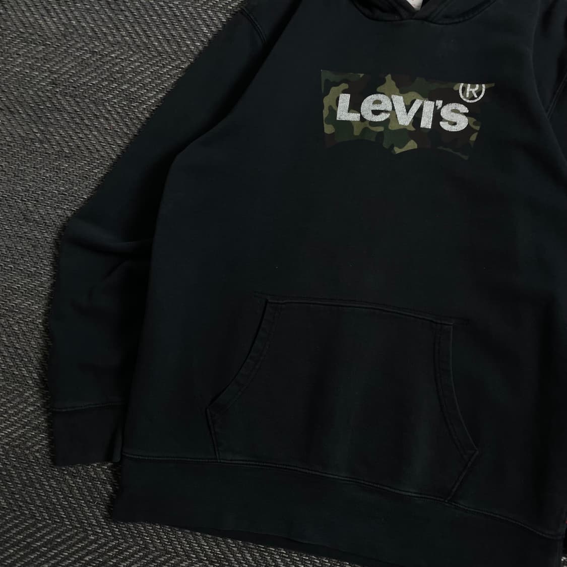 리바이스 밀리터리 로고 블랙 후드 티셔츠o 4493 상품이미지2