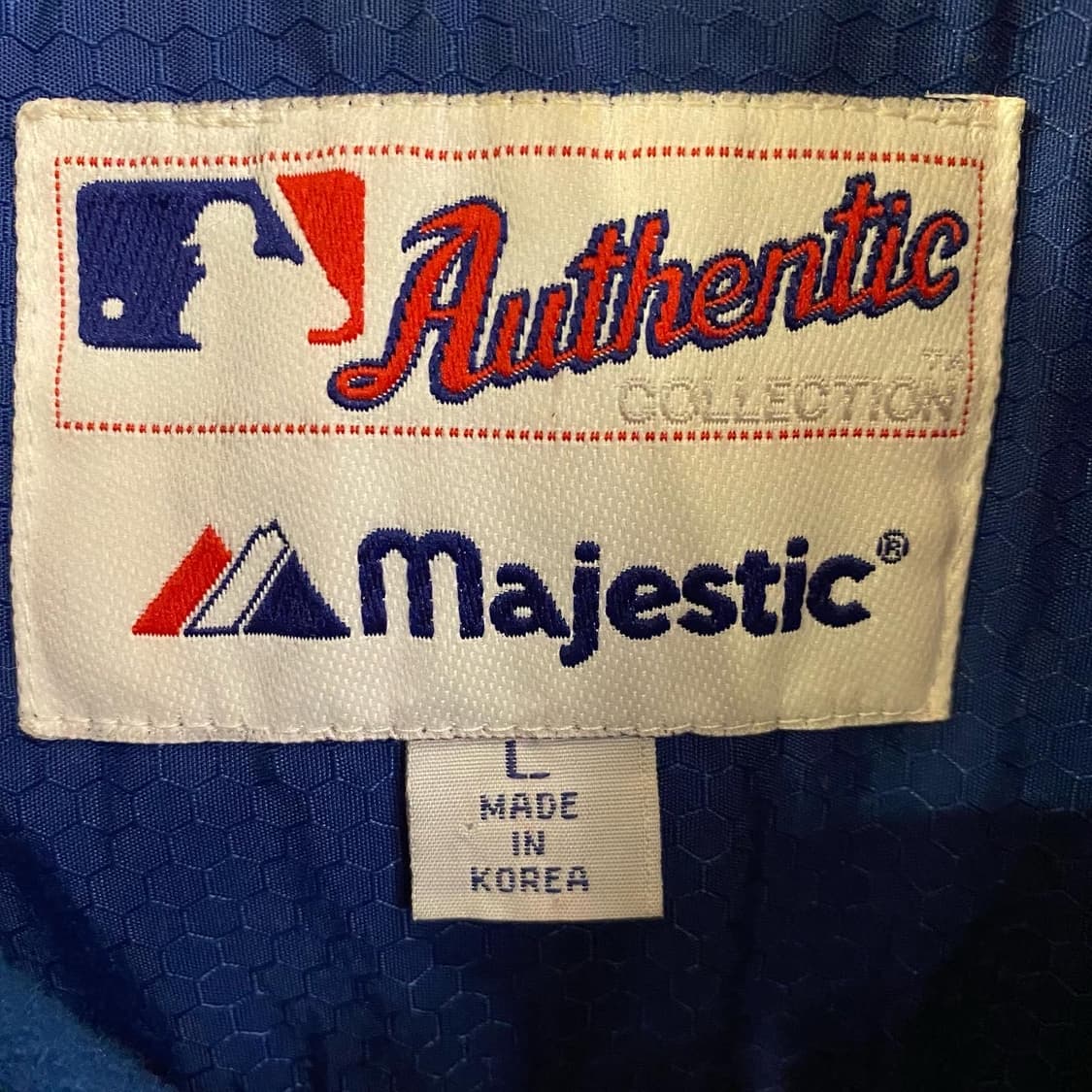 90s USA 마제스틱 시카고컵스 선수용 덕아웃자켓 상품이미지8