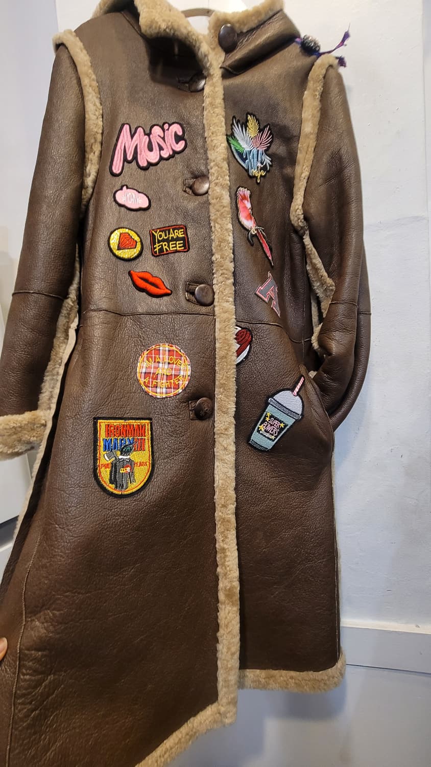 시어링 양가죽 양털 리얼 후드 롱 무스탕 상품이미지3