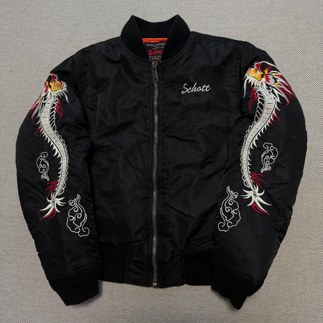 휴먼빙 로고 패치 ma-1 자켓 상품이미지5