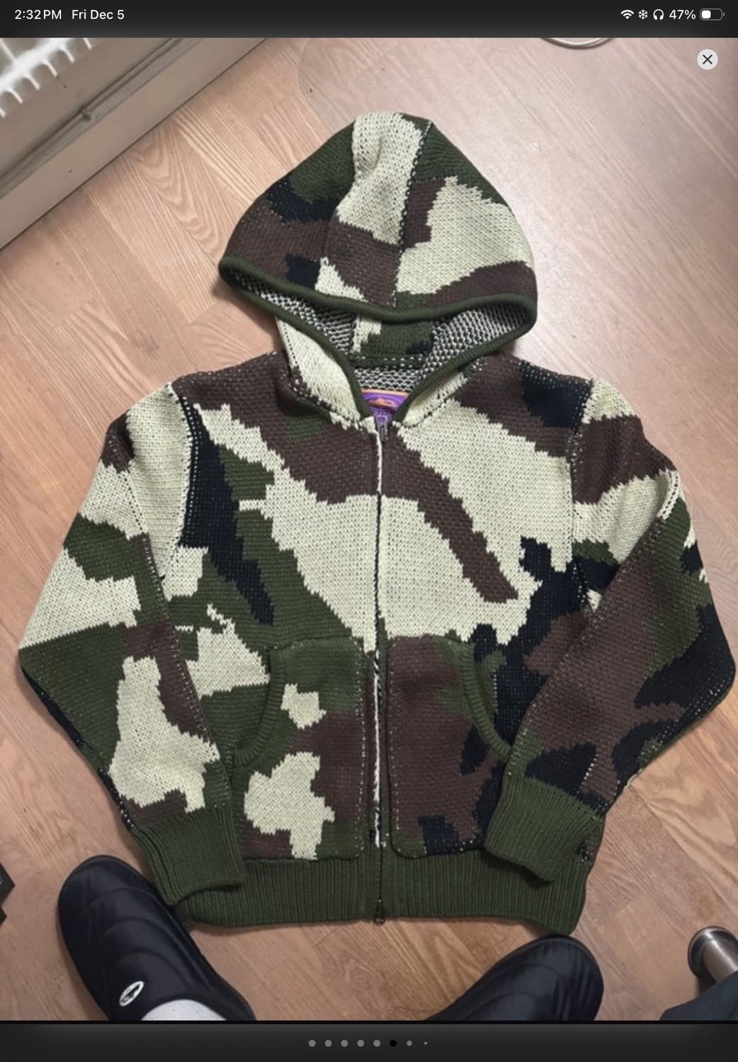 코르테이즈 카모 니트 후드집업 상품이미지3