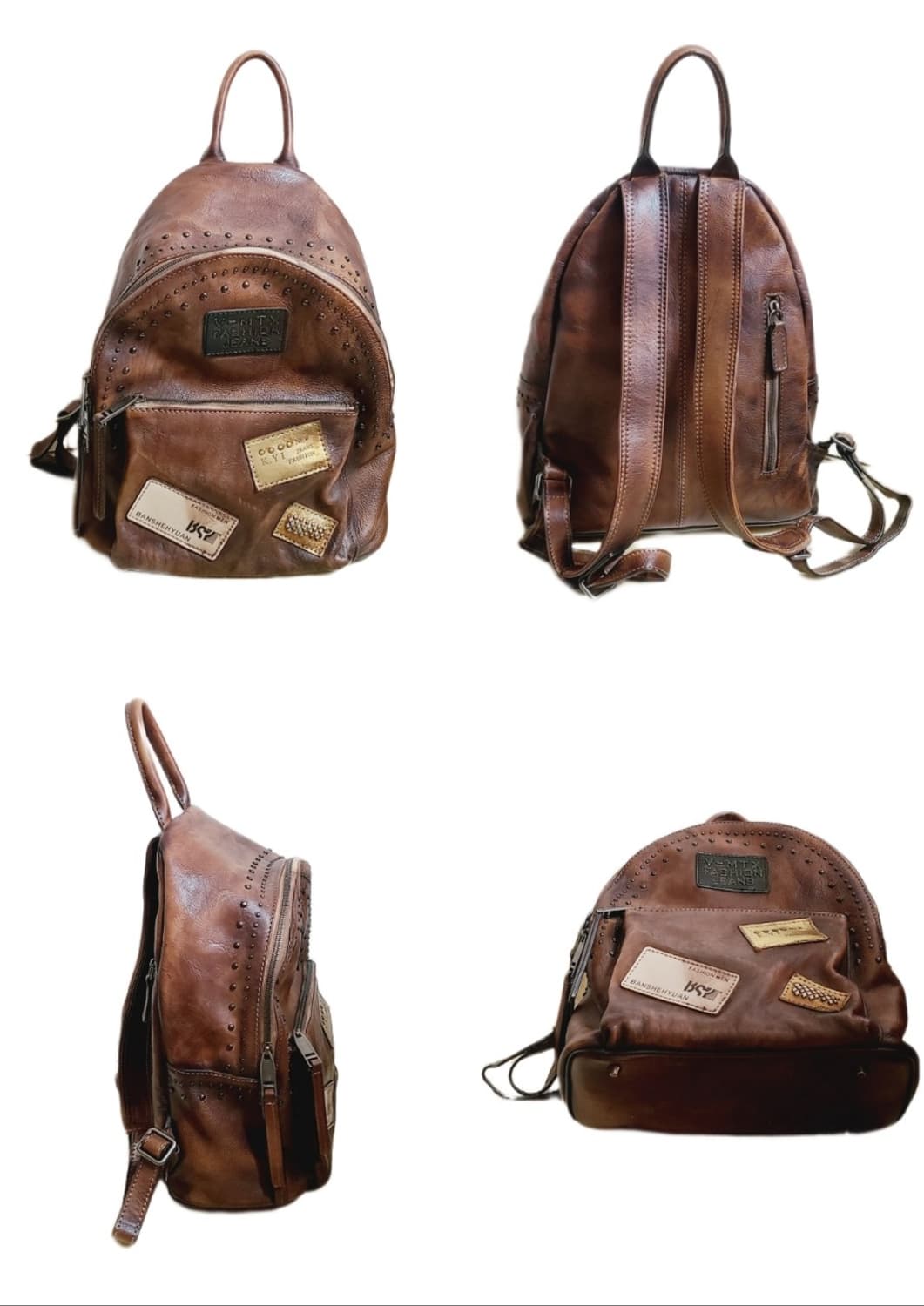 천연가죽 빈티지백팩 상품이미지2