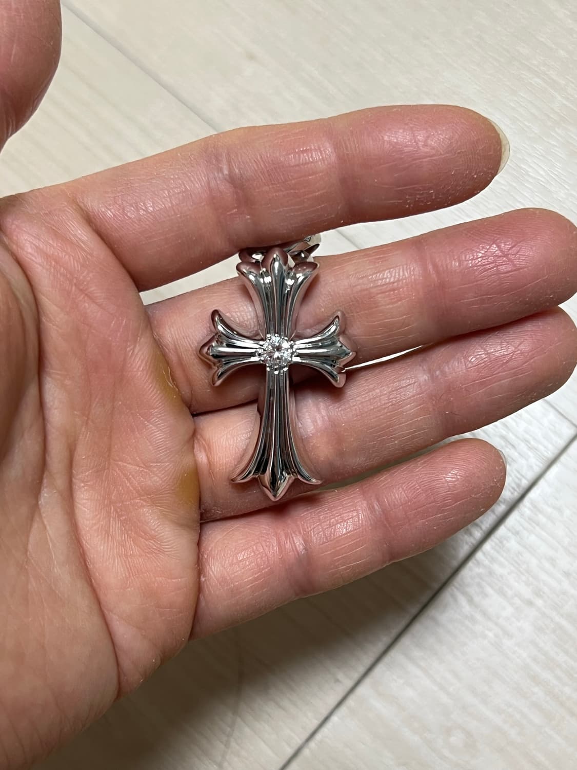 크롬하츠 크로스 위드베일 도금버전 상품이미지1