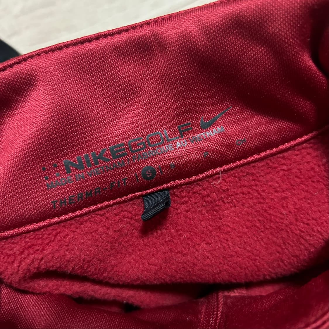 (해외판)나이키 버건디 하프집업 트랙탑(S) 상품이미지2