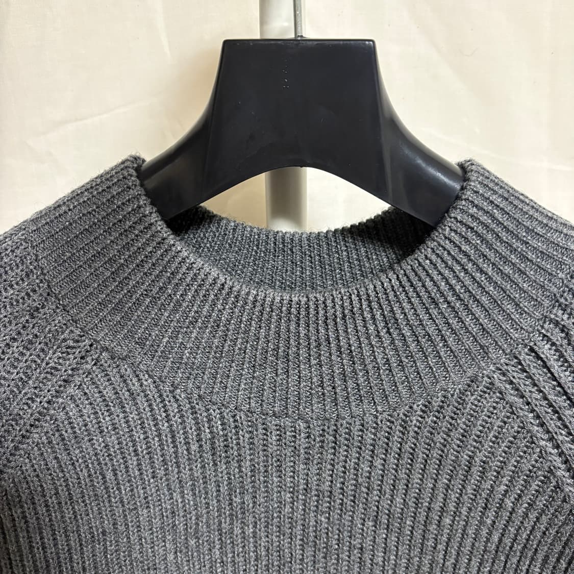 어나더오피스 피셔맨 모크넥 니트 / 그레이, 2(100) 상품이미지4