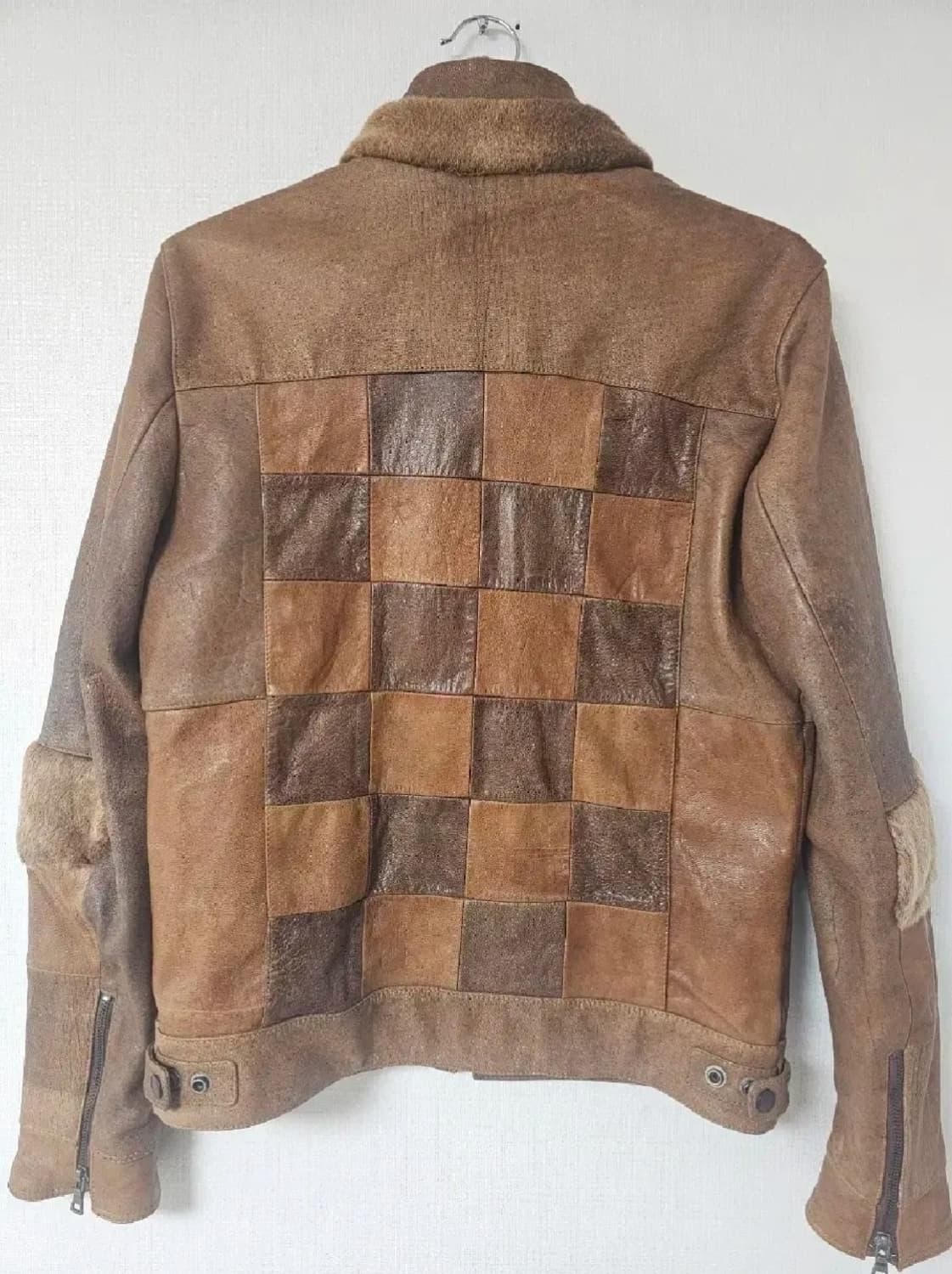 럭스통 수제 가죽 패치 양가죽 자켓(95~100슬림) 상품이미지4