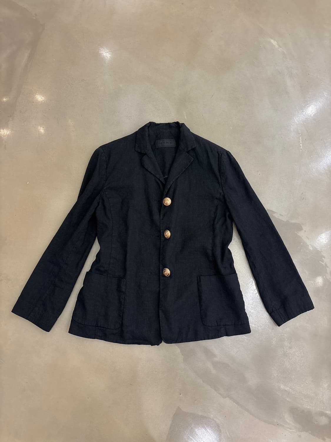 블랙 린넨 블레이저 상품이미지1