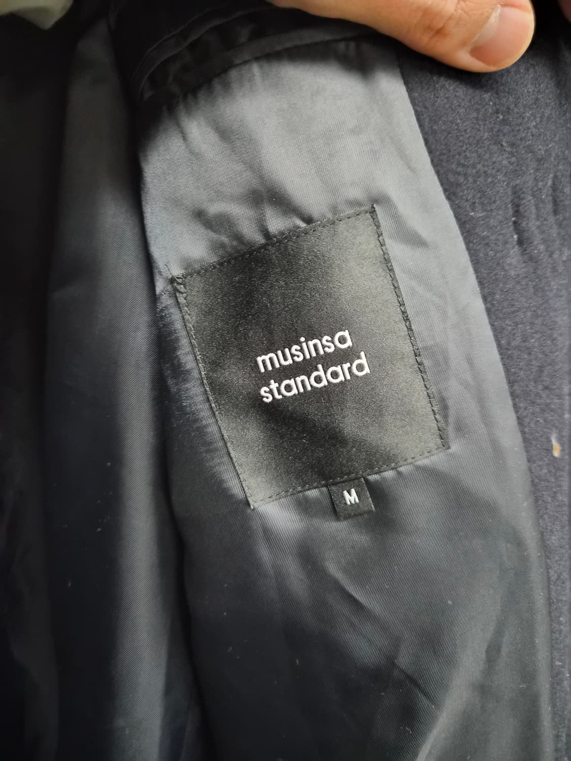 M/105) 무탠다드 울 블렌드 오버사이즈 더플 코트 팝니다 상품이미지3