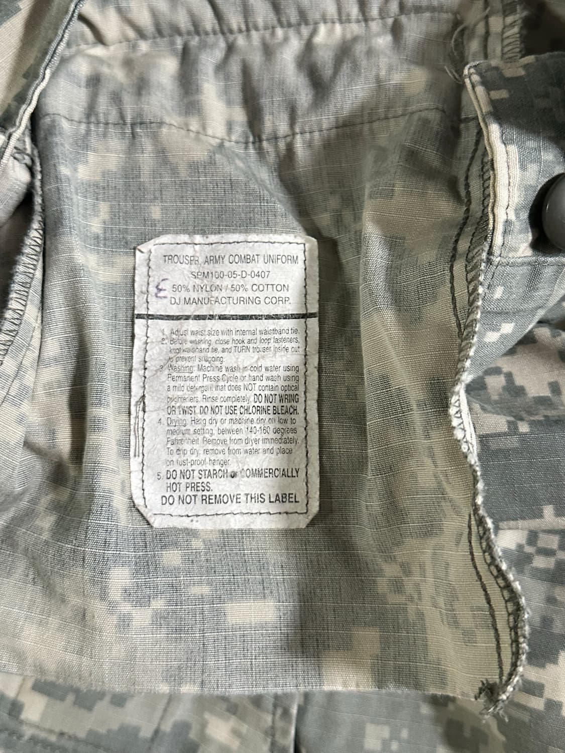 00s USA US ARMY ACU 트라우저 /716  상품이미지4