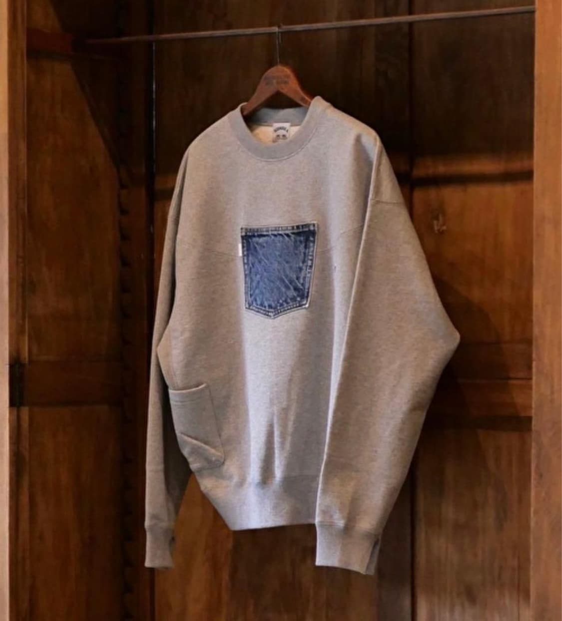 SUNSEA Pocket Sweatshirt / Indigo Denim 상품이미지1