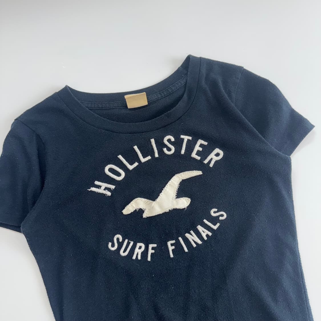 Hollister 홀리스터 스펠아웃로고 네이비 반팔 상품이미지4