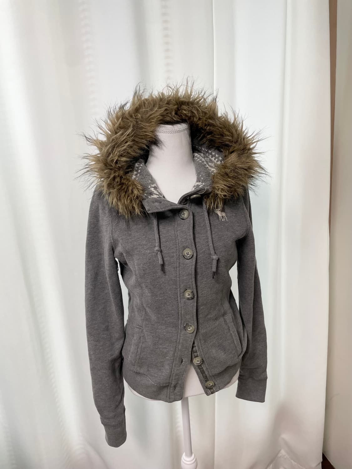 아베크롬비 울프죠 노르딕니트 안감 후드집업 [유일매물] 상품이미지3