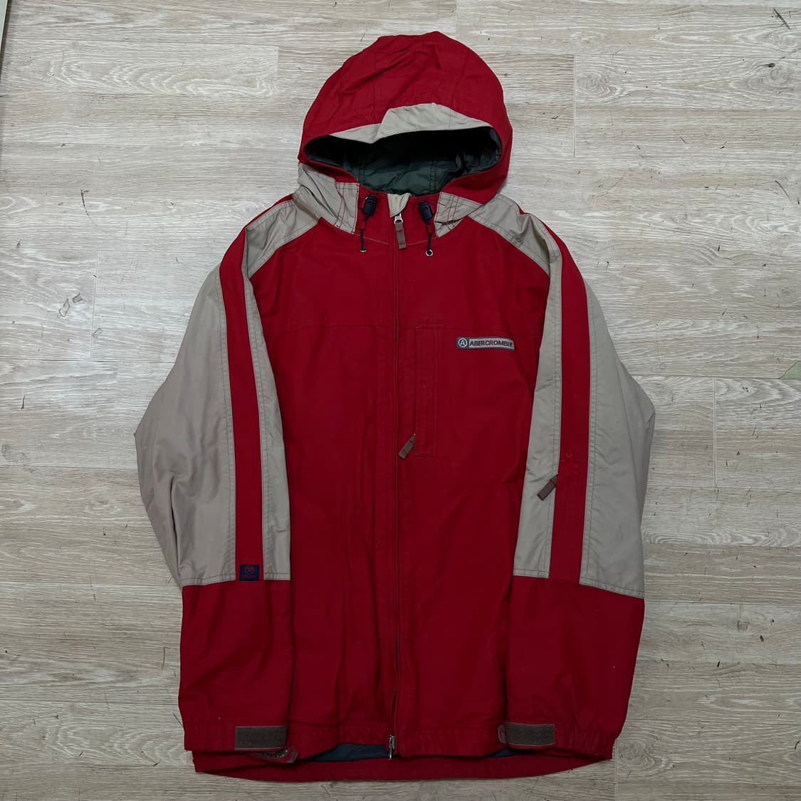 아베크롬비 앤 피치 배색 스키복 보드복 후드 스키점퍼 [레드] S/90 상품이미지1