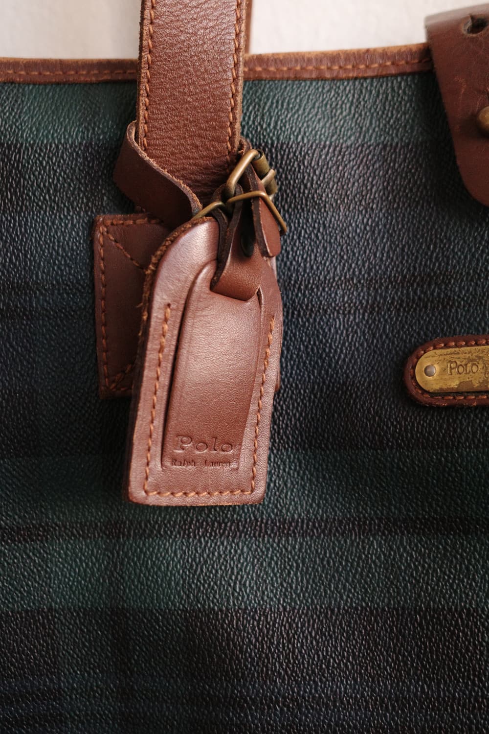 폴로 타탄체크 토트백 상품이미지6