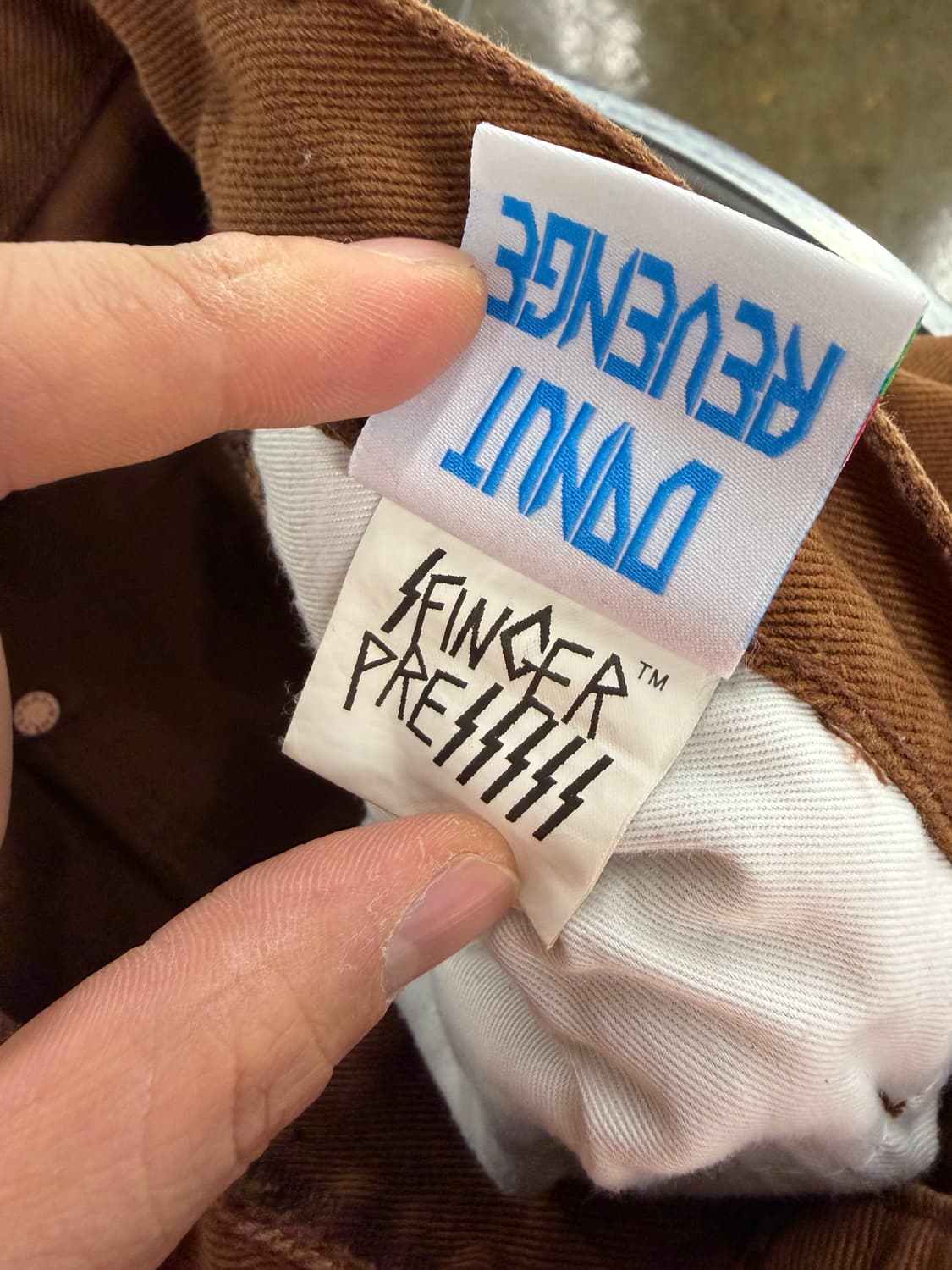 Finger Press work pants brown 3 상품이미지8