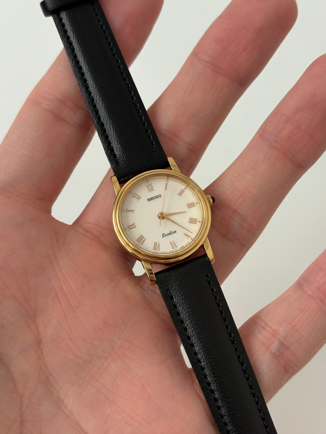 90s Exceline Roman Gold Ladies Quartz 상품이미지2