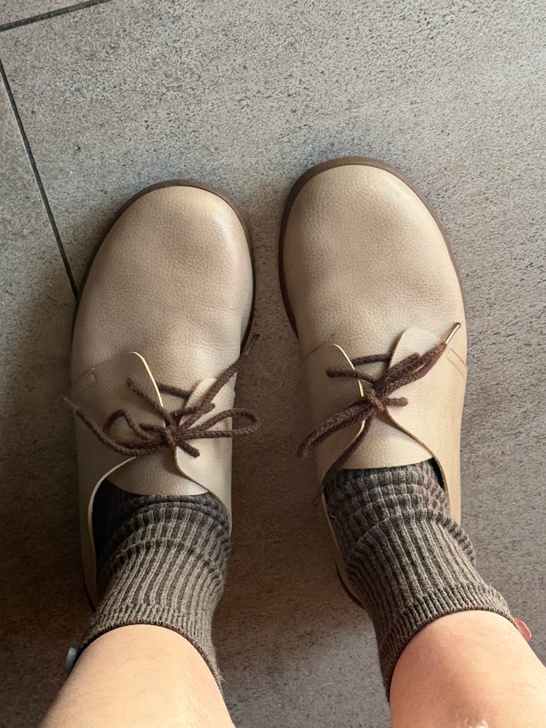 일본 빈티지 made in japan 가죽 단화 모리걸 상품이미지3