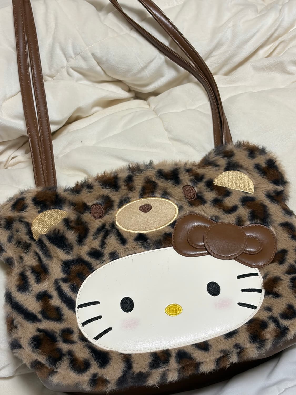 빈티지 헬로키티 레오파드 가방 갸루 라떼갸루 일본빈티지 상품이미지1