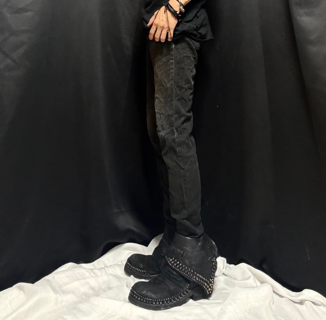 “Semantic Design” Black straight pants 상품이미지3