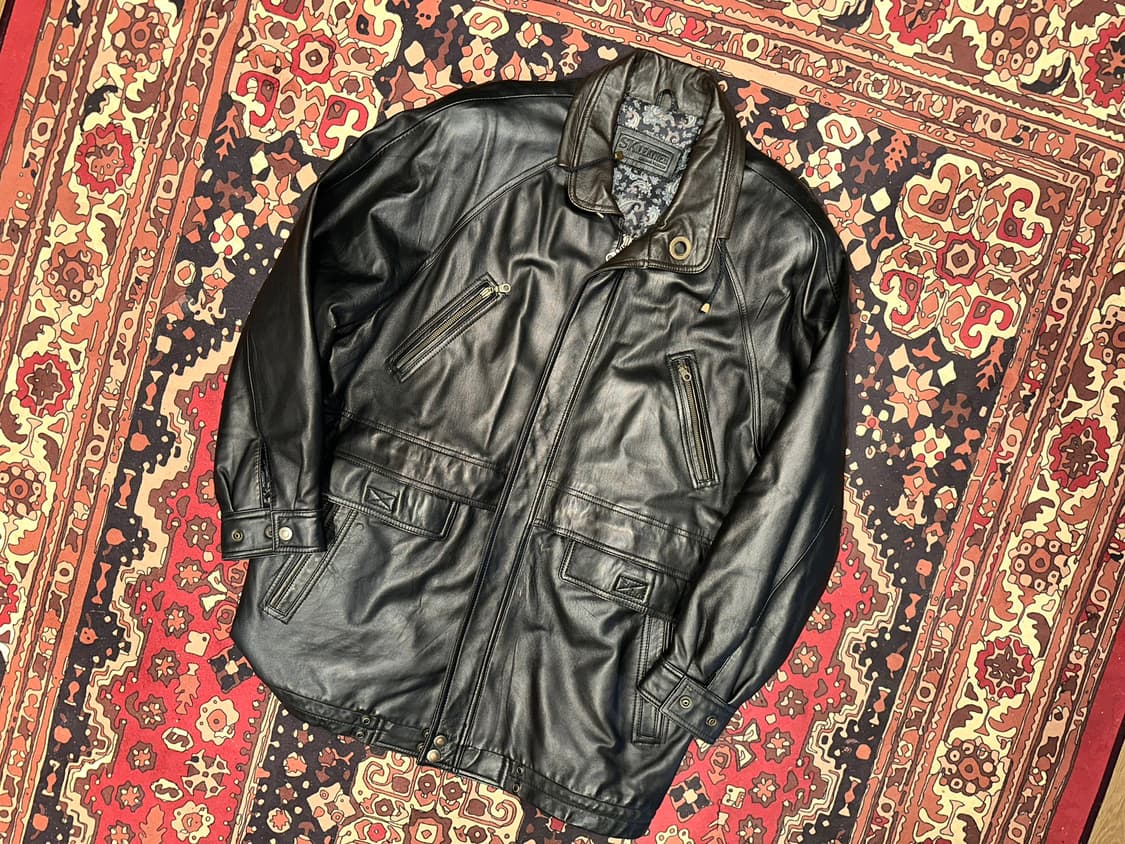 ( 2XL ) 가죽코트 가죽롱코트 가죽자켓 가죽카코트 레더자켓 봄버자켓 상품이미지1