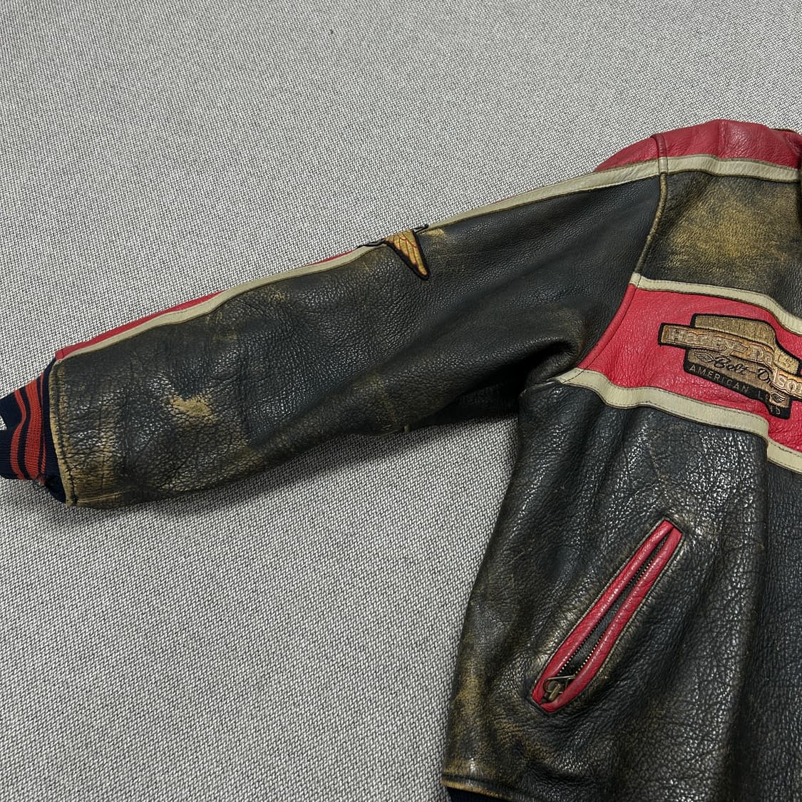 할리데이비슨 90s 빈티지 레더자켓(XL) 상품이미지5