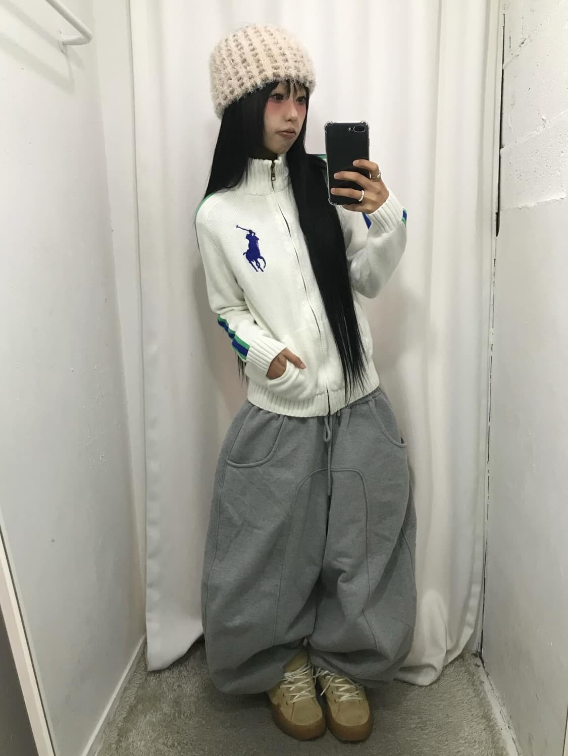 < Polo Big Pony Knit Zip-Up ⭐️Rare⭐️  상품이미지5