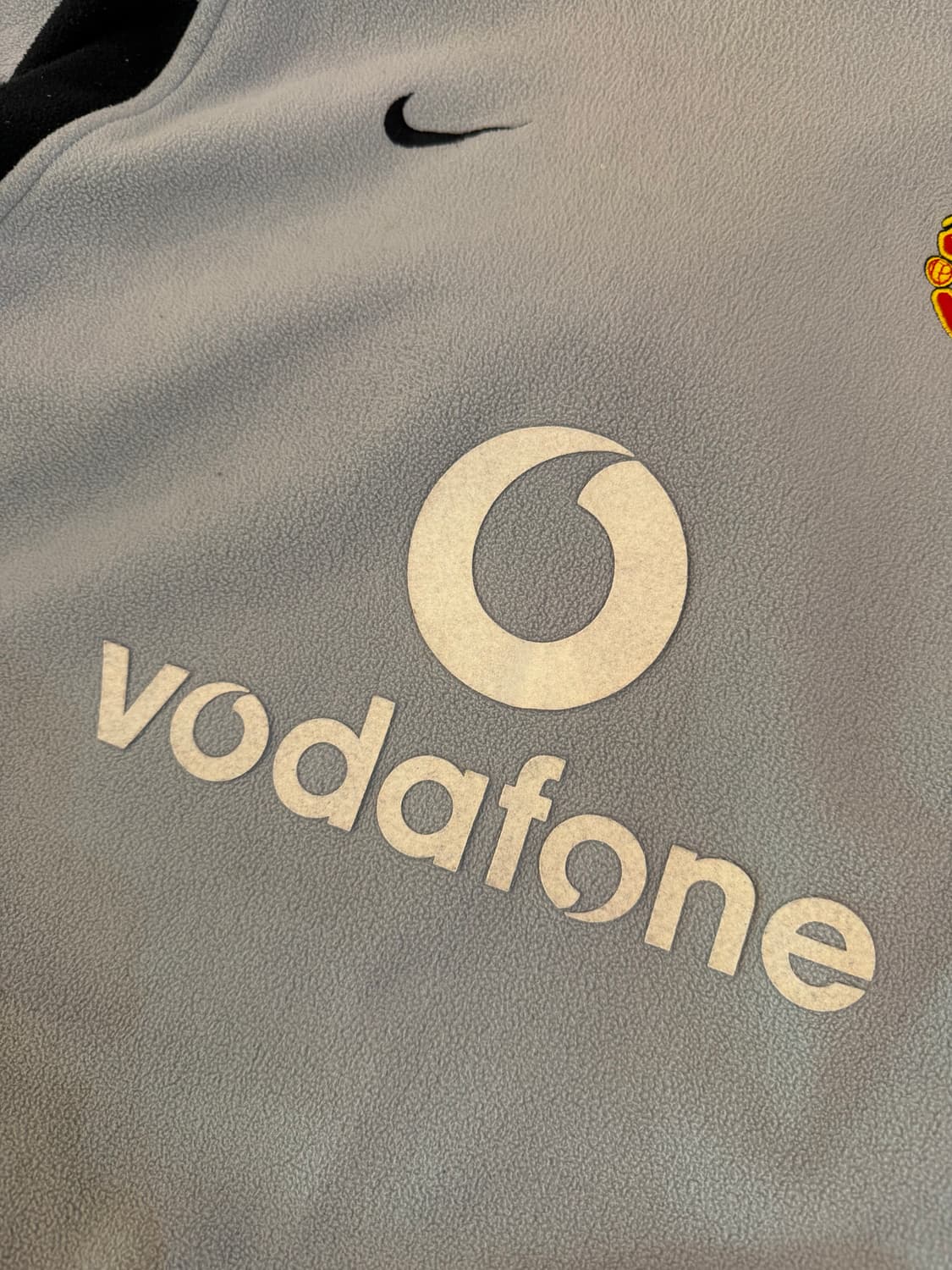 나이키 맨유 보다폰 희귀 플리스 스웻 탑 그레이 상품이미지2