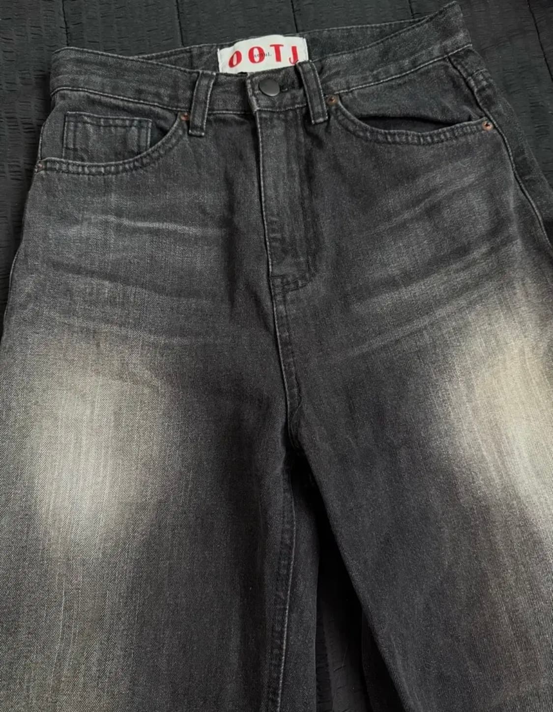 OOTJ 블랙 워싱 데님 팬츠 S 상품이미지2