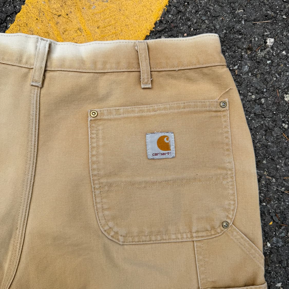 OG USA 빈티지 칼하트 더블니 B01 BRN 36x30 상품이미지8