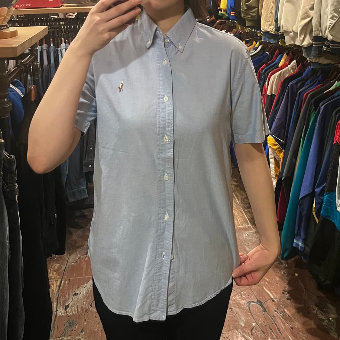 [HI] 폴로 반팔셔츠 연블루 상품이미지2